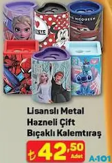 LİSANSLI METAL HAZNELİ ÇİFT BIÇAKLI KALEMTIRAŞ indirimli fiyat LİSANSLI METAL HAZNELİ ÇİFT BIÇAKLI KALEMTIRAŞ fiyat ve kampanya bilgisi